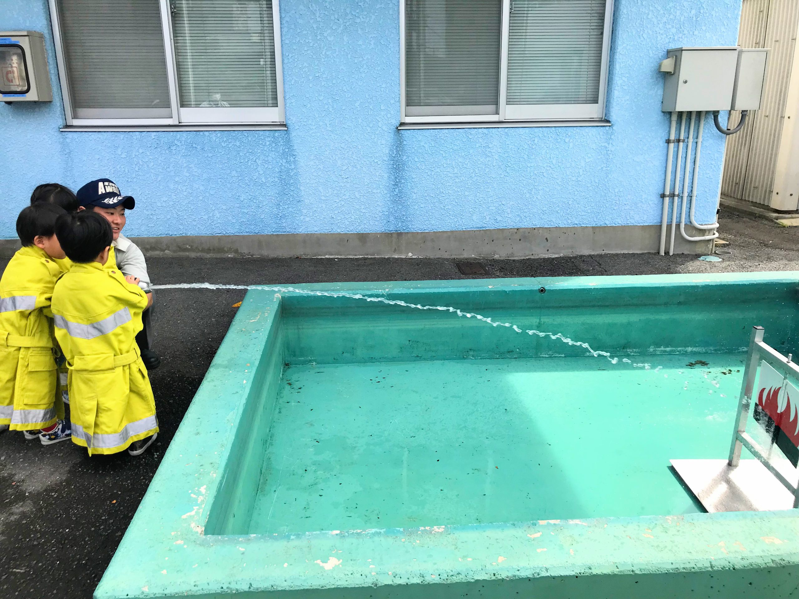 託児所の子供たちと消防署見学に行きました☺